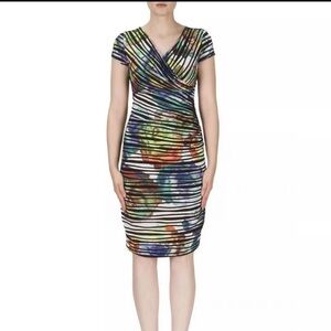 Joseph Ribkoff Faux Wrap Dress  Size 8